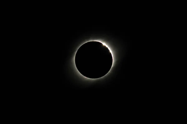 Luz Lunar Eclipse Sobre Fondo Negro —  Fotos de Stock
