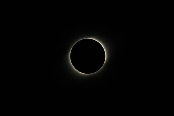 Лунный Световой Эклипс Чёрном Фоне — стоковое фото