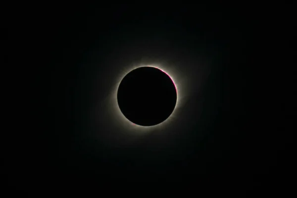 Luz Lunar Eclipse Sobre Fondo Negro —  Fotos de Stock