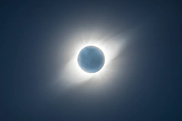 Moon Light Eclipse Black Background — Stock Photo, Image