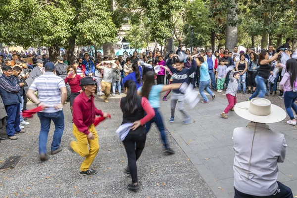 Santiago Chile Ország Chile Május 2017 Tipikus Cueca Táncosok Hagyományos — Stock Fotó
