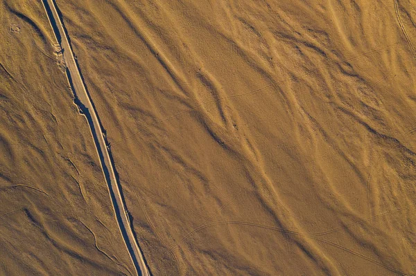 阿塔卡马沙漠的鸟瞰图 一个惊人的崎岖的火山景观 — 图库照片