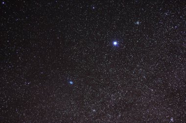 Sirius, Canis Majoris Constellation'da bulunan gece gökyüzündeki en parlak yıldızdır ve Sirius A ile Güneş'ten iki kat daha büyük olan bir çift yıldızdır. Gece gökyüzü evreninin inanılmaz bir alanı