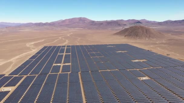 Vista Aérea Los Módulos Energía Solar — Vídeo de stock