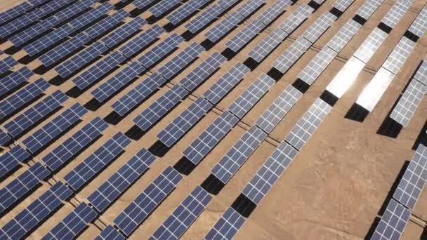 Vista Aérea Los Módulos Energía Solar — Vídeo de stock