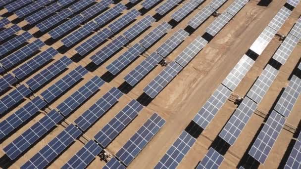 Vista Aérea Los Módulos Energía Solar — Vídeos de Stock