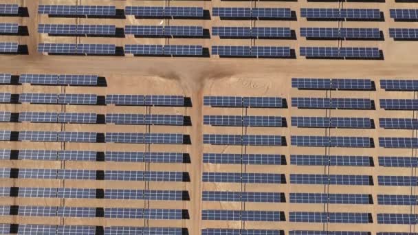 Vista Aérea Dos Módulos Energia Solar — Vídeo de Stock