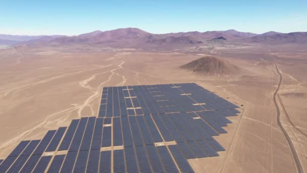 Vista Aérea Dos Módulos Energia Solar — Vídeo de Stock