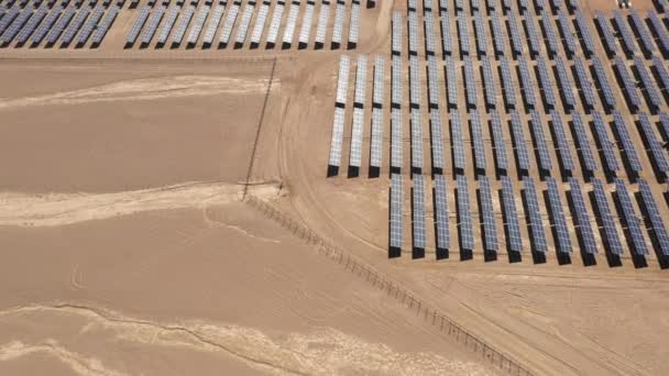 Vista Aérea Dos Módulos Energia Solar — Vídeo de Stock