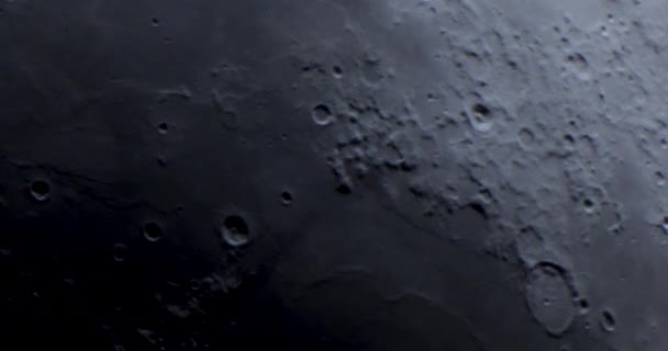 Vista Cerca Luna — Vídeos de Stock