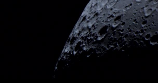 Närbild Månen — Stockvideo
