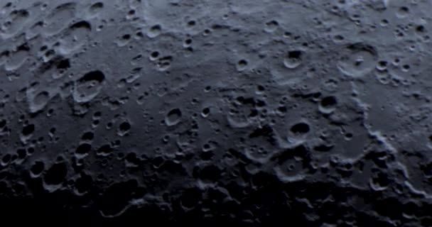 Vista Cerca Luna — Vídeo de stock