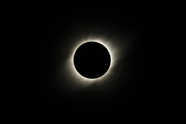 Moon Light Eclipse Black Background — Stock Photo, Image