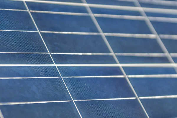 Close Blue Solar Panels White Lines — Stock Photo, Image