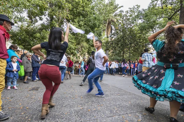 Santiago Chile País Chile Mayo 2017 Danza Típica Cueca Danza —  Fotos de Stock