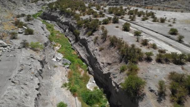 Filmagem Arial Finca Chaaral Oásis Usado Pelos Incas Sua Trilha — Vídeo de Stock