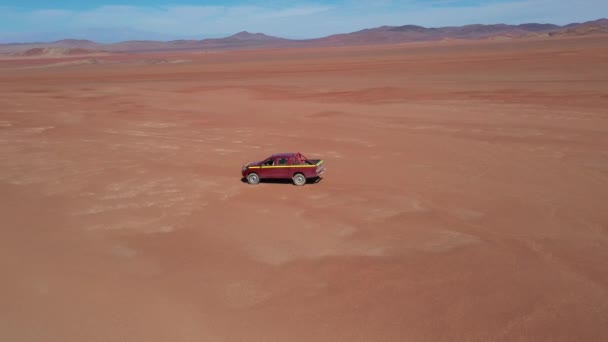Veduta Aerea Cruda Del Deserto Atacama Paesaggio Vulcanico Frastagliato Incredibile — Video Stock