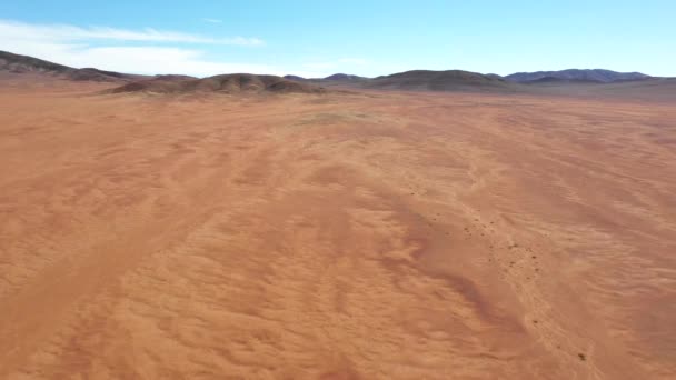Veduta Aerea Atacama Desert Paesaggio Vulcanico Frastagliato Incredibile Con Incredibili — Video Stock