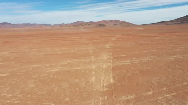 Вид Воздуха Пустыню Атакама Изумительный Вулканический Ландшафт — стоковое видео