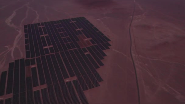 Energía Solar Desierto Atacama — Vídeo de stock