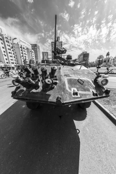 Soldiers Tanks Santiago Streets Riots Santiago Chile City Centre Army — Stock Photo, Image