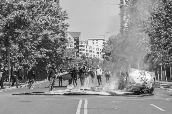 Crise Chile 2019 Primavera Chile — Fotografia de Stock