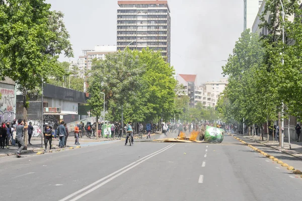 Válság Chilében 2019 Chile Tavasza — Stock Fotó