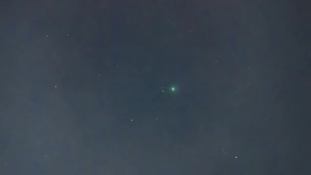 Cometa Neowise 2020 Visto Poluído Céu Noturno Cidade Santiago Chile — Vídeo de Stock