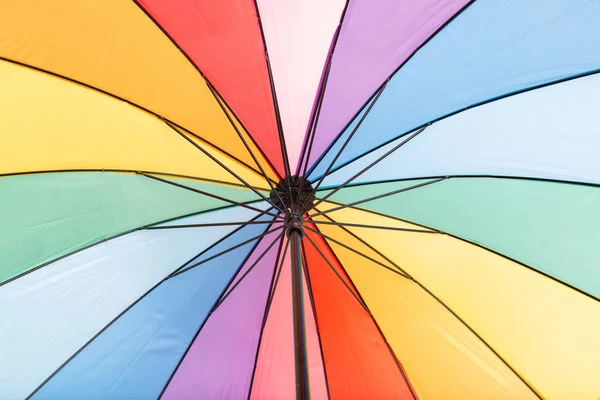 Colorful Umbrella Rainbow Background — Stock Photo, Image