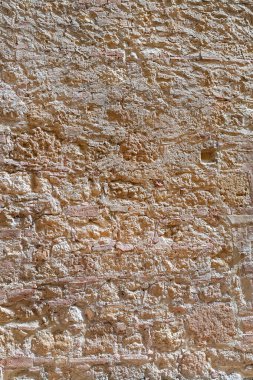 Eski duvar tuğla ve taşlar, arka plan yaptı