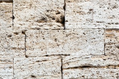 Arka plan olarak kumtaşı blokları