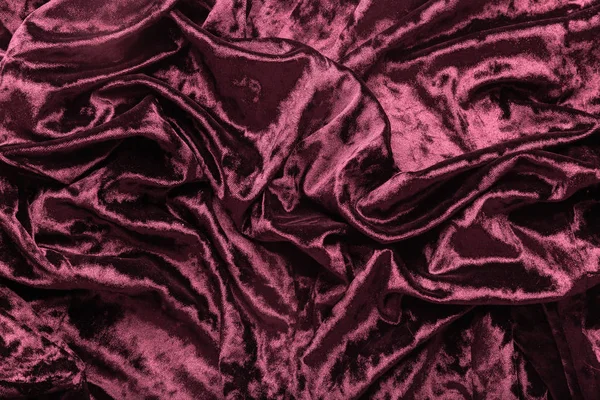 Burgundy Velvet Fabric Background — Stock Photo, Image