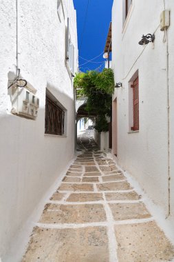 Chora bölgesindeki dar sokaklar