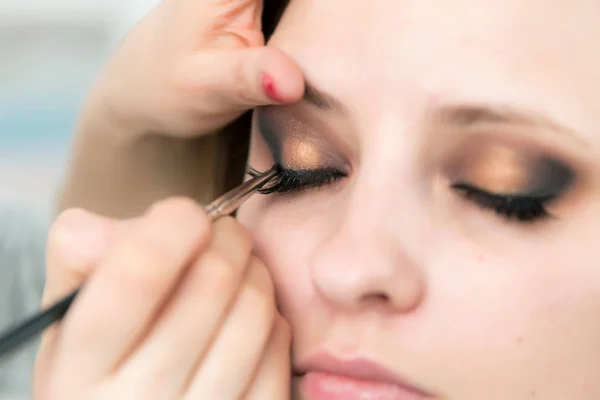 Eyelid makeup — Stock Photo, Image