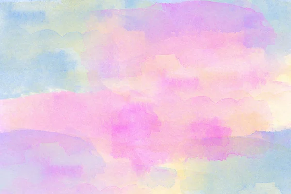 Abstract Yellow Blue Pink Watercolor Background — Stock Photo, Image