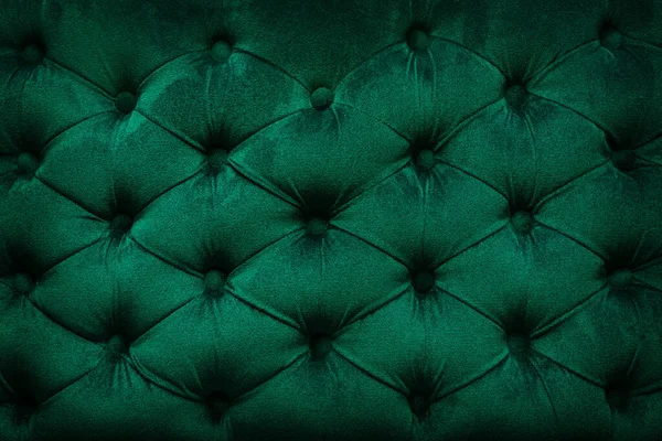 格子天鹅绒绿色面料为背景 — 图库照片