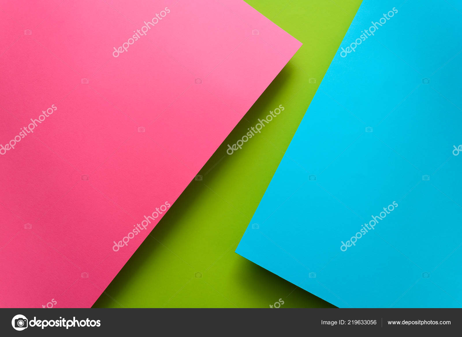 Blue Green Pink Pastel Colored Paper Background Volume Geometric Flat Stock  Photo by ©thayra 219633056