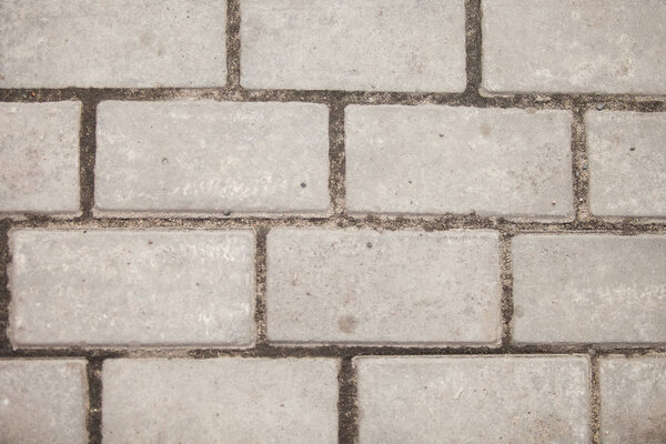 Gray brick texture, close up