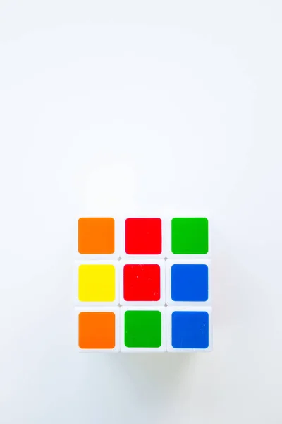 Rubik Cube Sur Fond Blanc — Photo