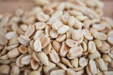 Bir demet fıstık, yakından.