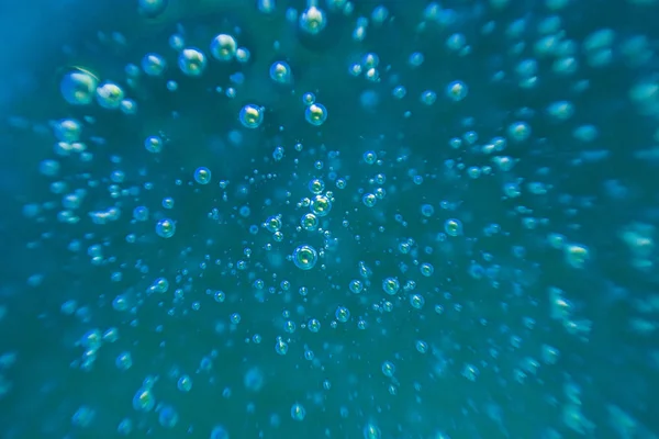 Modré Pozadí Bublinami — Stock fotografie