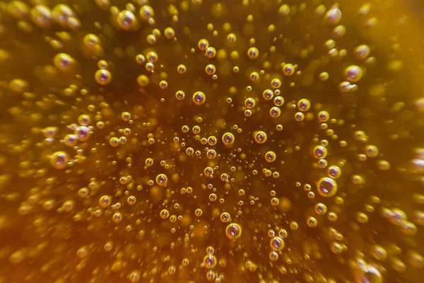 Gold background with bubbles
