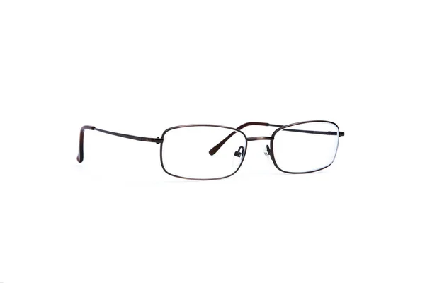 Óculos Elegantes Fundo Branco Isolado Branco Medicina — Fotografia de Stock