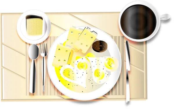 Nice Breakfast Illustration Beloved — Stock Photo, Image