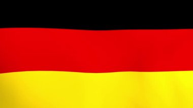 Almanya 'nın Ulusal bayrağı rüzgar sallıyor
