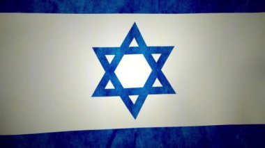 Israil 'in nationa l bayrağı rüzgar sallıyor