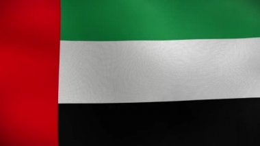 United Arabic Emirates flag waving in wind