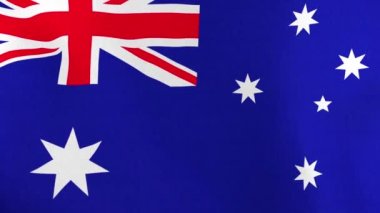 Avustralya bayrağı rüzgar sallıyor