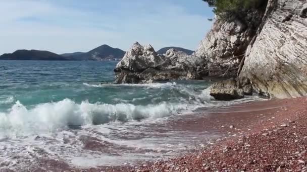 Mar Ardiático Con Buen Tiempo — Vídeo de stock