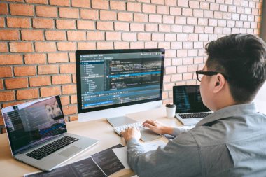Yazılım Web sitesi des çalışma Professional Developer programcı